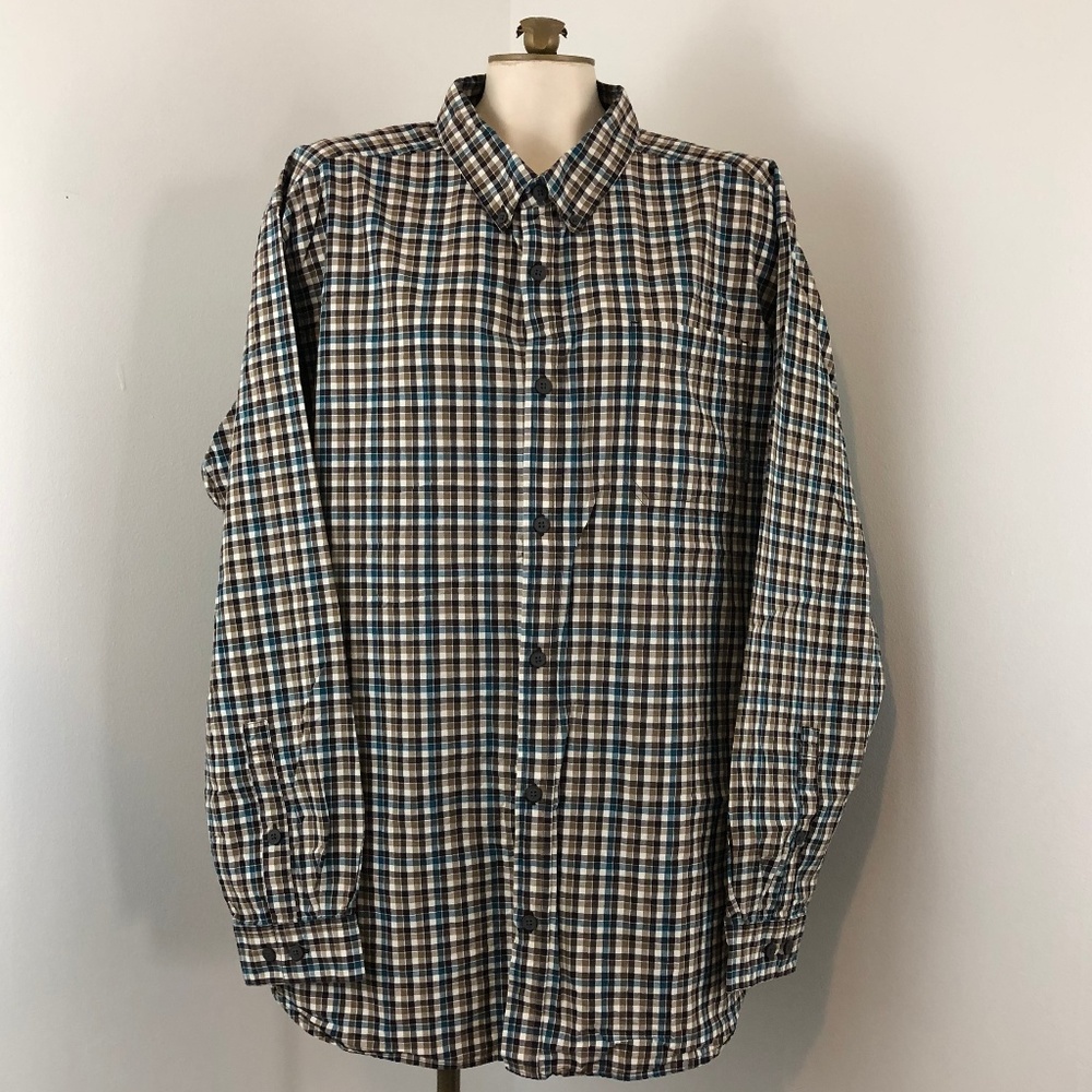 Columbia Men's Plaid Long Sleeve Button Down Shirt